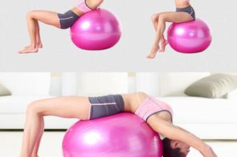 Ballon de yoga avec anneau de stabilit et bandes de rsistance Fitness